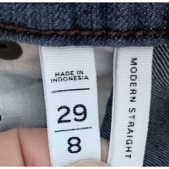 Ann Taylor LOFT Modern Straight Jeans Women’s 8/29 Mid Rise 29 Inseam - Picture 7 of 8